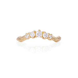Chupi - Classic Diamond Wedding Ring - Crown of Love - Solid Gold Engagement Ring